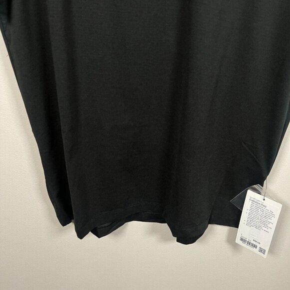 Lululemon Evolution Polo Shirt Mens Size Large Black Outlaw Snax Logo Work - Picture 8 of 10